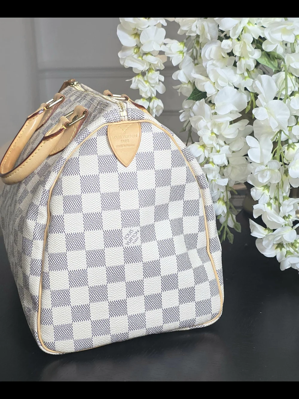 Louis Vuitton Speedy 30 Handbag Damier Azur